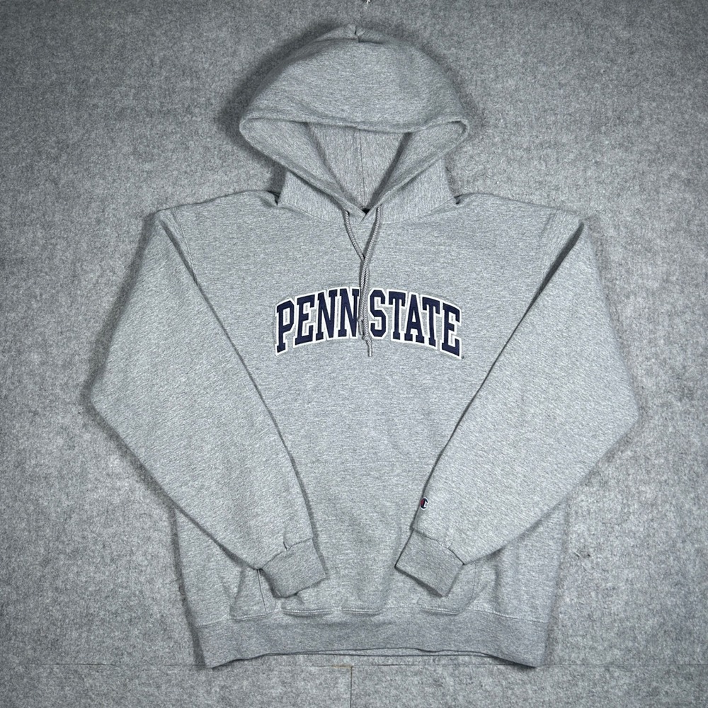 Champion Hoodie Men Large Gray Penn State Nittany Lions Collegiate Pullover
